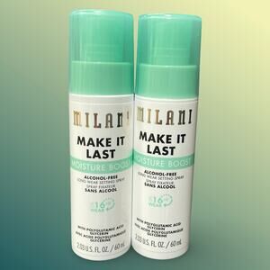 Milani Make It Last Moisture Boost Long Wear Makeup Setting Spray Lot of 2